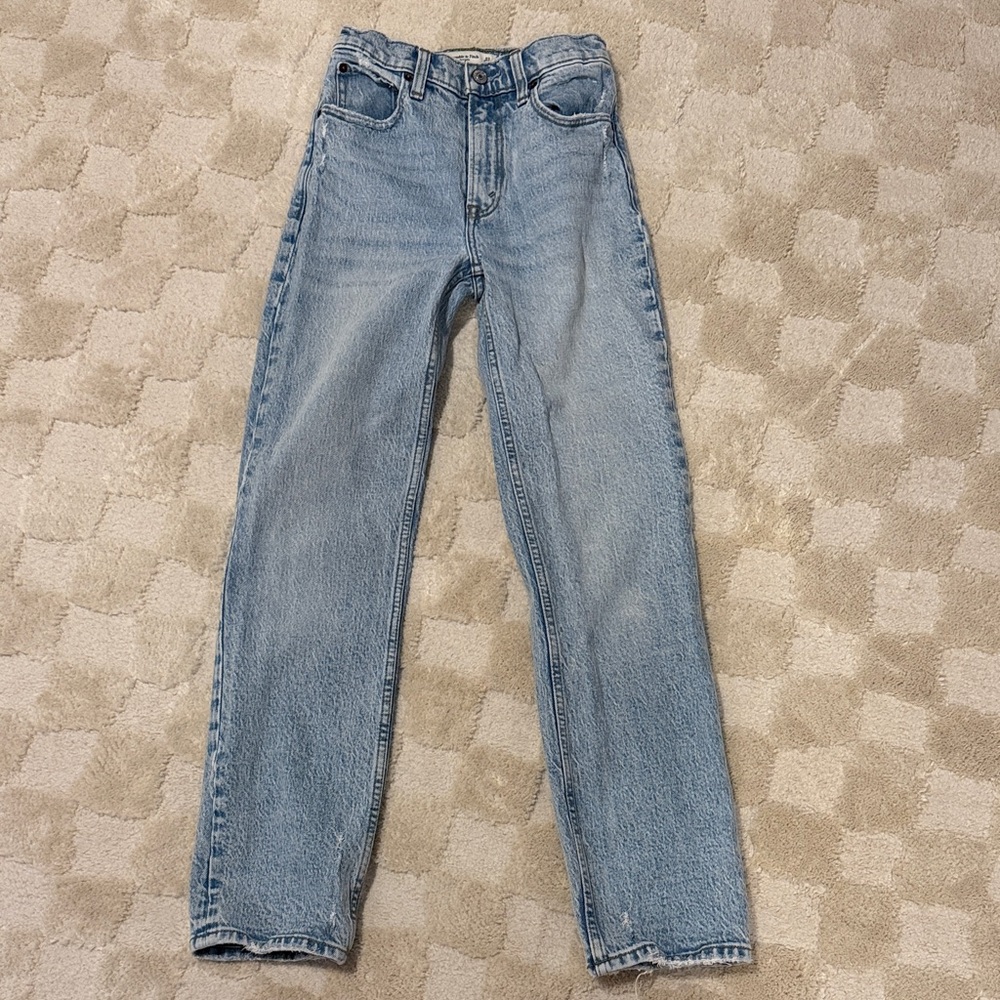 Abercrombie & Fitch High Rise Women Jeans - Light Blue